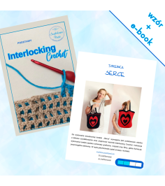 E-book "Podstawy Interlocking Crochet" + wzór "Torebka Serce"