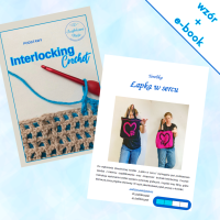 E-book "Podstawy Interlocking Crochet" + wzór "Torebka Łapka w sercu"